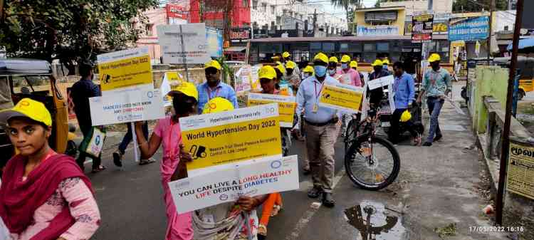 Dr. Mohan’s Diabetes conducts walkathon in Tambaram on occasion of World Hypertension Day