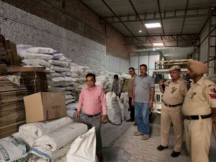 DCST Ludhiana Division conducted inspections of two firms dealing in premix for Fortified Rice Kernels (FRK)