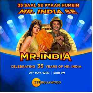 Zee Bollywood sets to bring a treat for 101 per cent shuddh cinema lovers by celebrating 35 years of iconic ‘Mr. India’