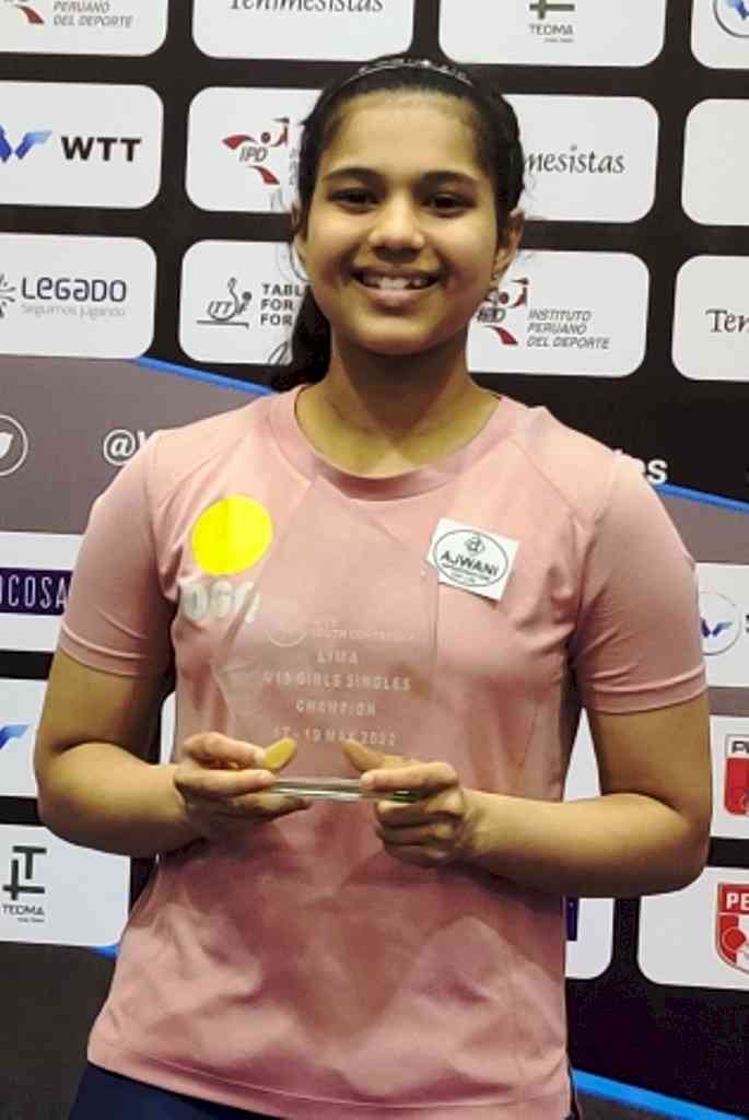 Table tennis: Mumbai teenager Diya Chitale wins U-19 title in Peru