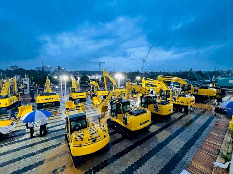 L&T, Komatsu and Scania showcase Biofuel compatible equipment at EXCON