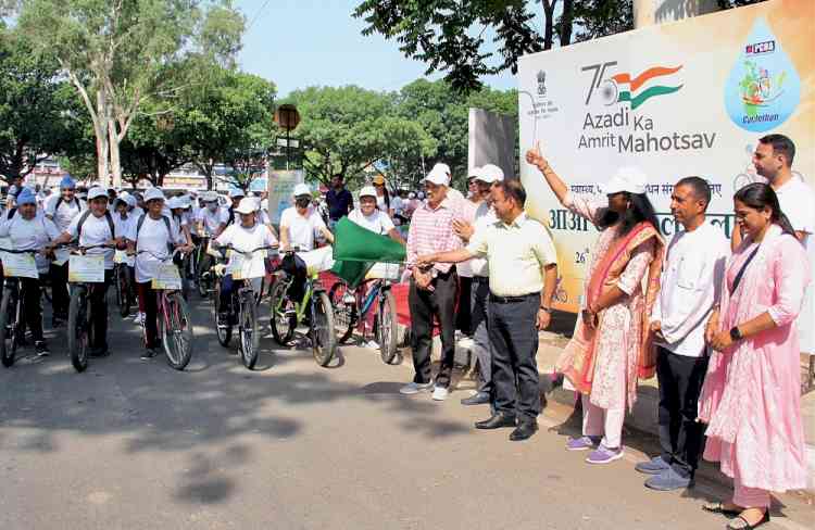 Cyclothon organized by PCRA commemorating 75 years of India’s independence
