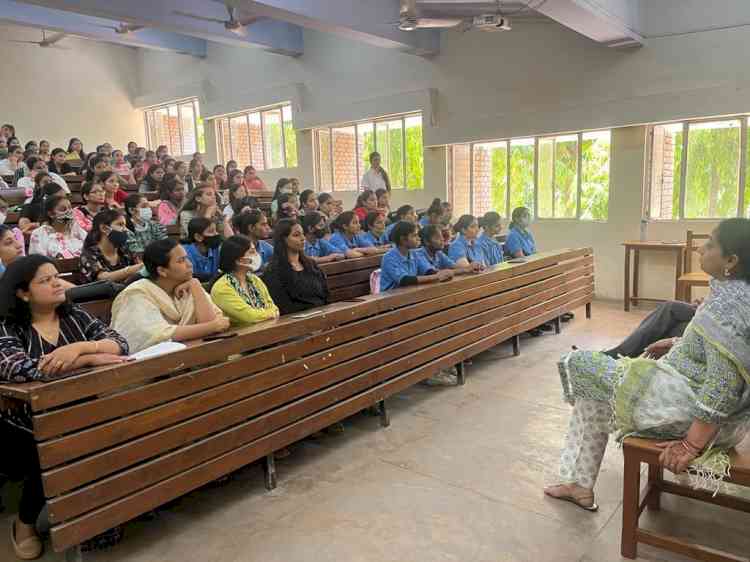 Sensitization on importance and applications of POCSO Act at Home Science College