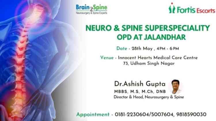 OPD for Neuro and Spine Superspeciality in Innocent Hearts Medical Care Centre