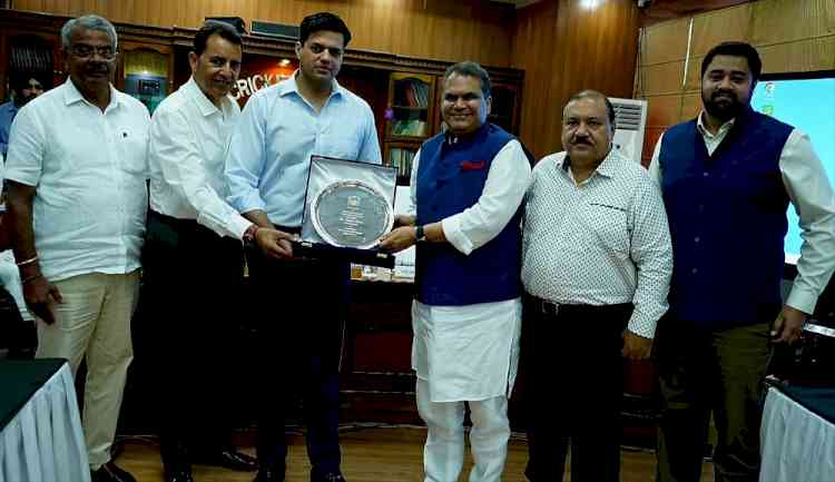 Punjab Cricket Association felicitates MPs Sanjeev Arora and Harbhajan Singh  