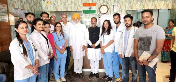 Sukhdev Singh Dhindsa visits HIIMS for medical checkup; assures to promote Ayurveda  