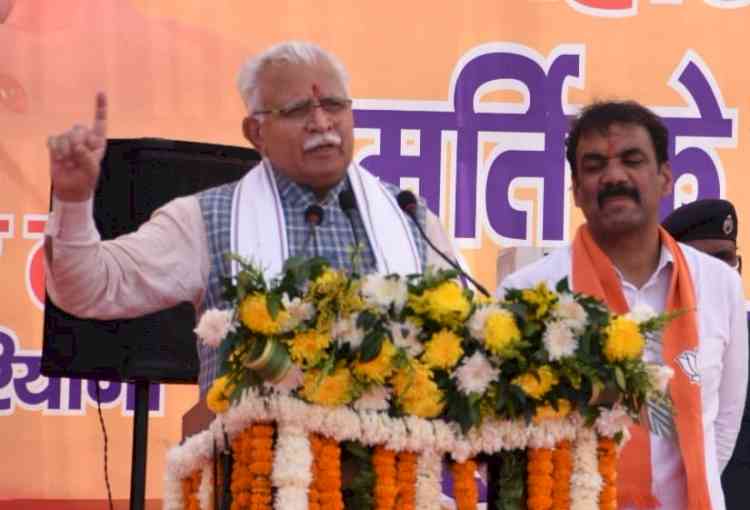 Khattar announces development works worth Rs 575 cr for Sirsa dist