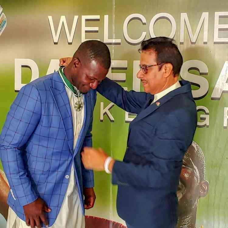 West Indies cricketer Daren Sammy receives Pakistan's third-highest civilian award