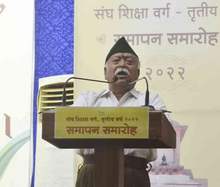 Bhagwat calls for settling mosque dispute amicably