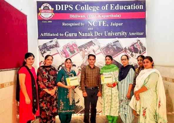 Excellent performance of students of Dips College of Education in B.Ed.
