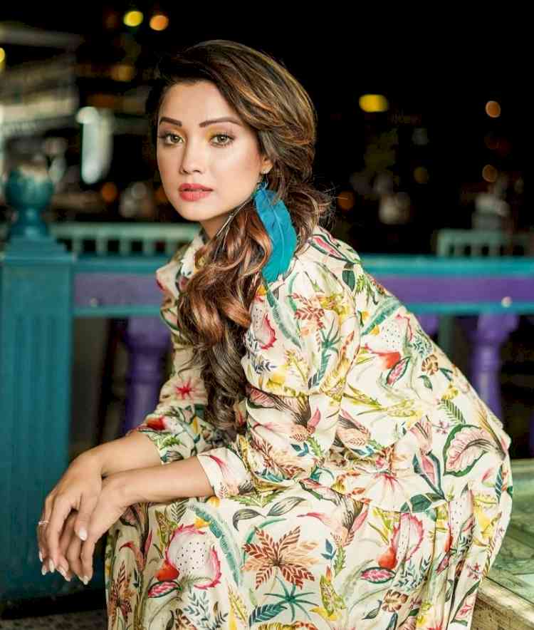 Actress Adaa Khan looks ravishing in Designer Zeel Agarwal’s collection