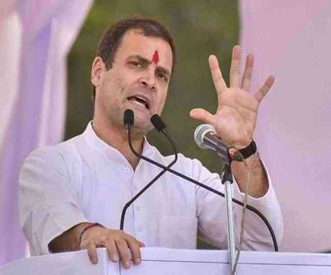 Rahul Gandhi on menu card, Congressmen protest