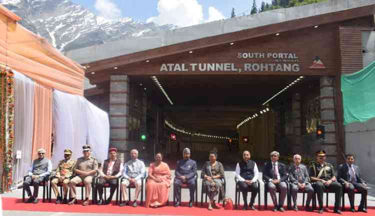 President Ram Nath Kovind visits Atal Tunnel Rohtang