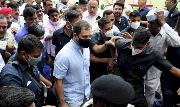Rahul Gandhi back at ED office for 2nd round of questioning