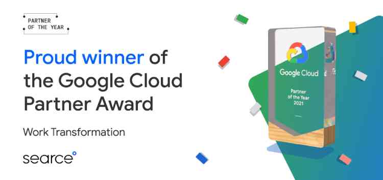 Searce wins 2021 Google Cloud Specialization Partner of the Year for Work Transformation