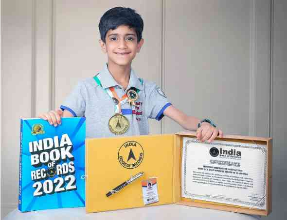 Child prodigy Paarth Raj Kapoor holds India Book of Records 2022 in mathematics