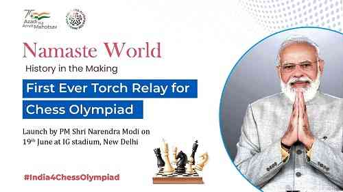 PM will launch Torch Relay for Chess Olympiad on June 19