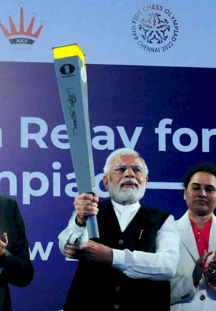 'Our ancestors invented games like Chaturanga or Chess for analytical and problem-solving brains': PM Modi launches torch relay for 44th Chess Olympiad