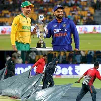 IND v SA, 5th T20I: Persistent rain washes out Bengaluru decider, series shared 2-2