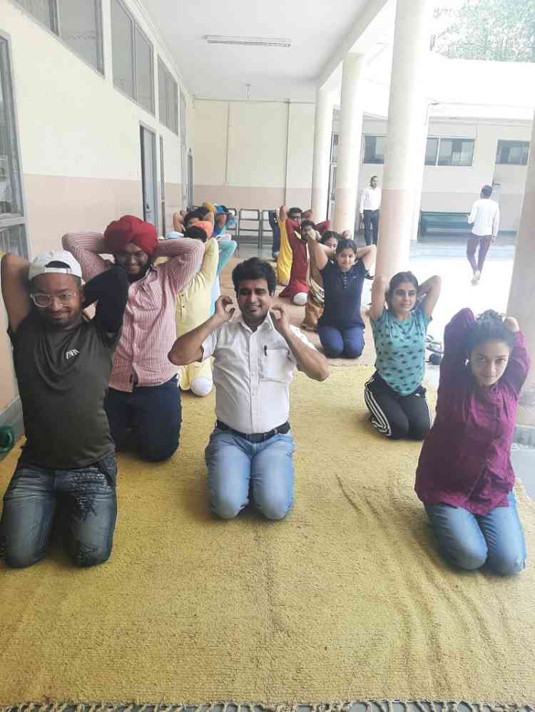 International Yoga day celebrations at PU 