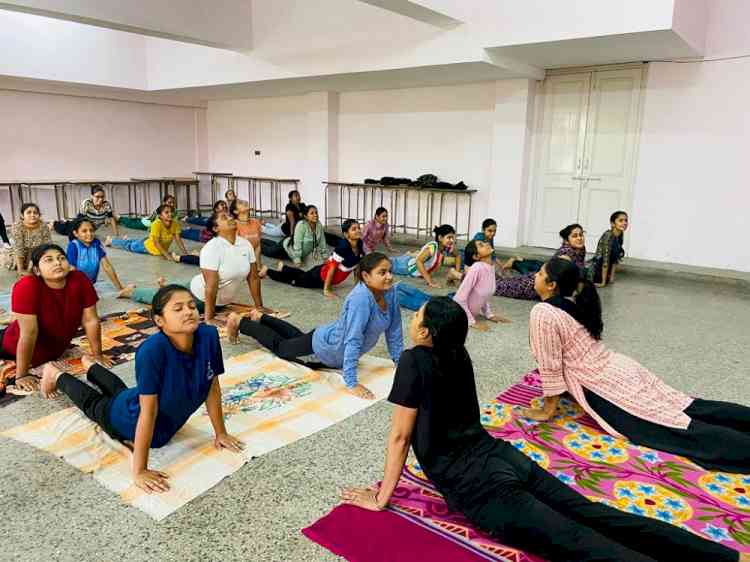 NCC and NSS unit of RGC celebrate International Yoga Day