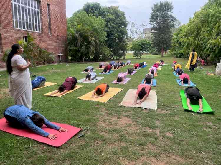 Government Home Science College celebrated 8th International Yoga Day, 2022