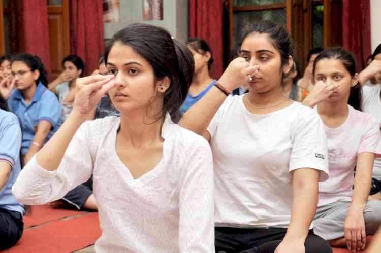 KMV celebrates International Yoga Day with full zeal and enthusiasm