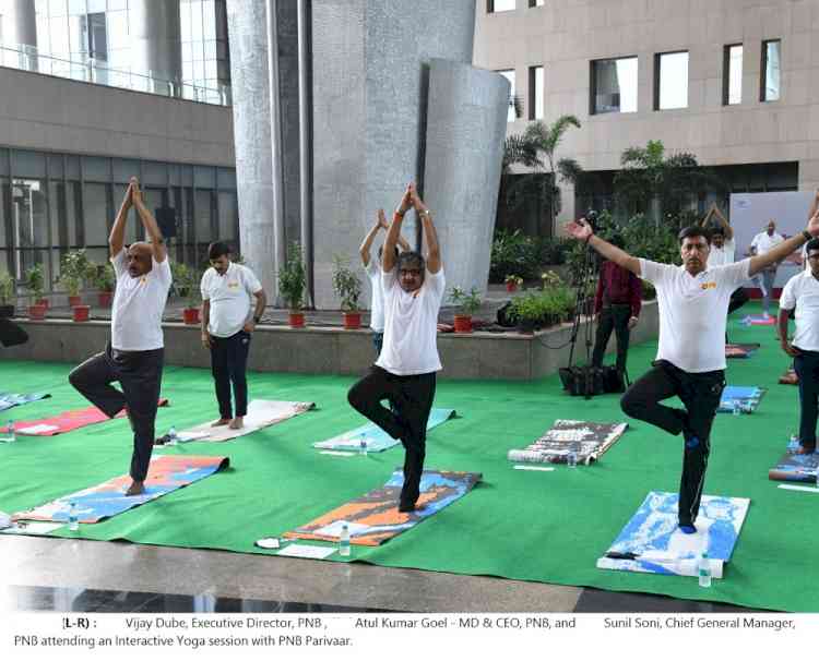 Punjab National Bank celebrates 8th International Yoga Day