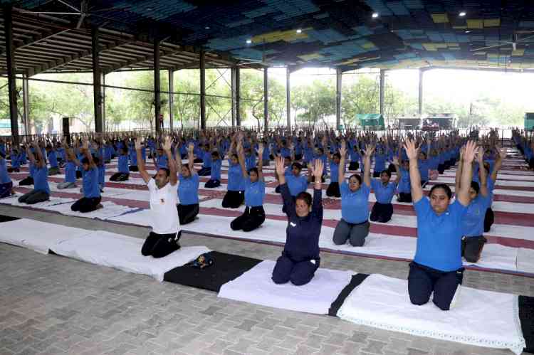 Thousands of students & staff-members participated in LPU International Yoga Day-2022 celebrations