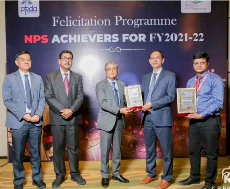 Union Bank of India wins PFRDA “Best Performing Bank” Award