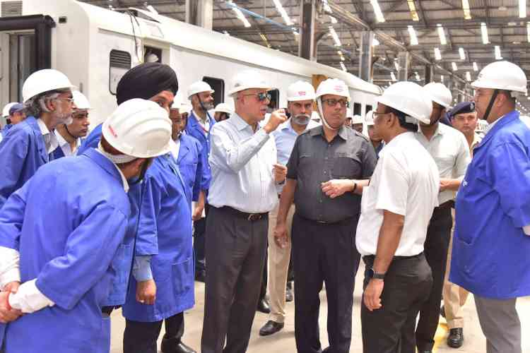D C Sharma, Member (Traction & Rolling Stock), Railway Board visits RCF Kapurthala 