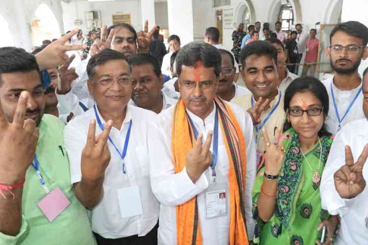 BJP bags 2 seats in Tripura bypolls, CM Manik Saha wins from Town Bordowali