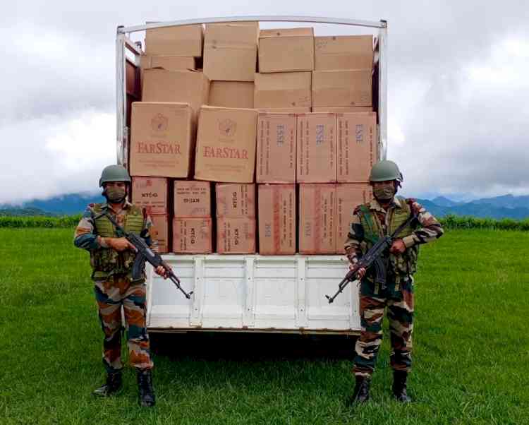 Smuggled drugs, cigarettes seized in Mizoram