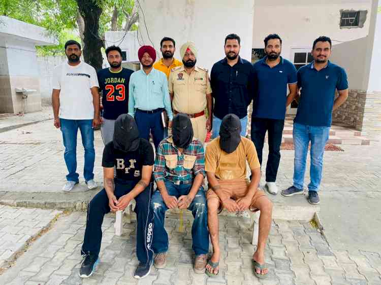 Three gangsters arrested, arms and ammunition recovered