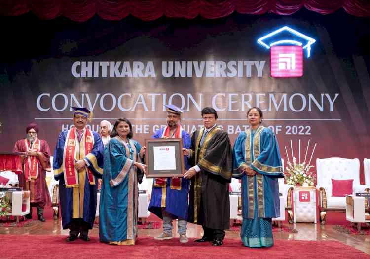 Chitkara University confers D.Litt to Pioneer in India’s Startup EcoSystem
