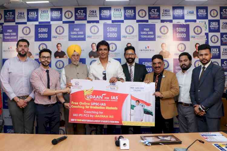 Social Activist and Actor Sonu Sood collaborates with CT University for Udaan for IAS