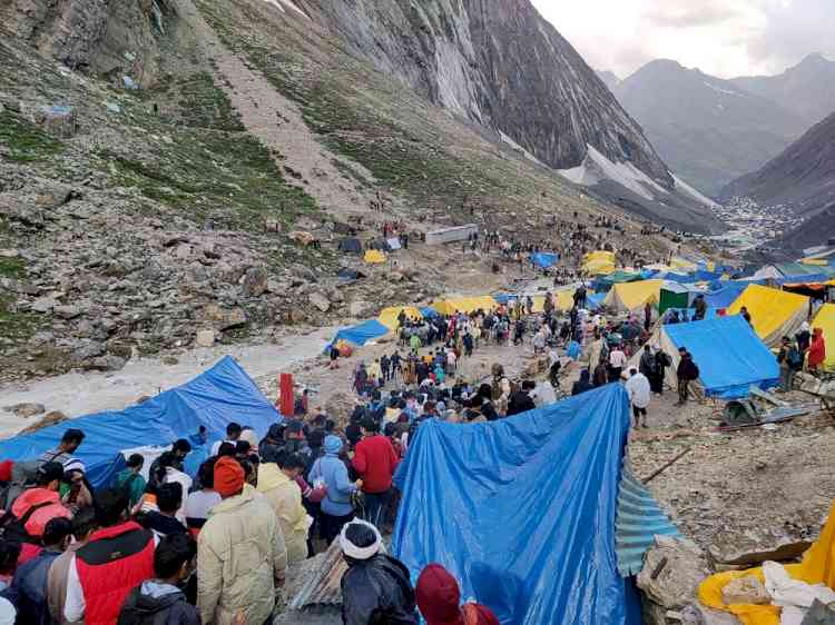 Four dead, 4 injured in cloudburst at Amarnath shrine