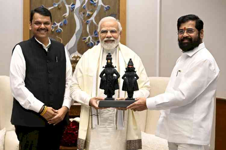 Shinde, Fadnavis meet PM Modi