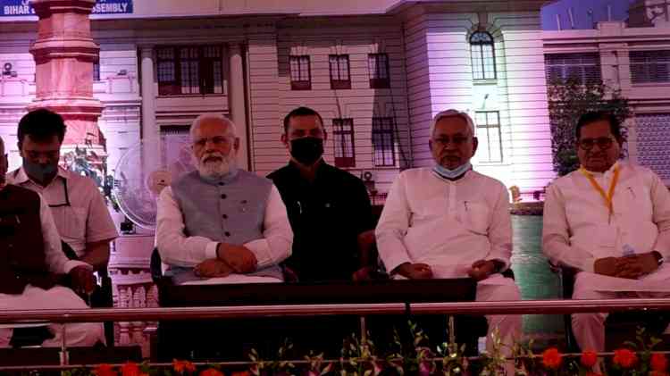 Nitish apprises PM Modi of Bihar Assembly's history