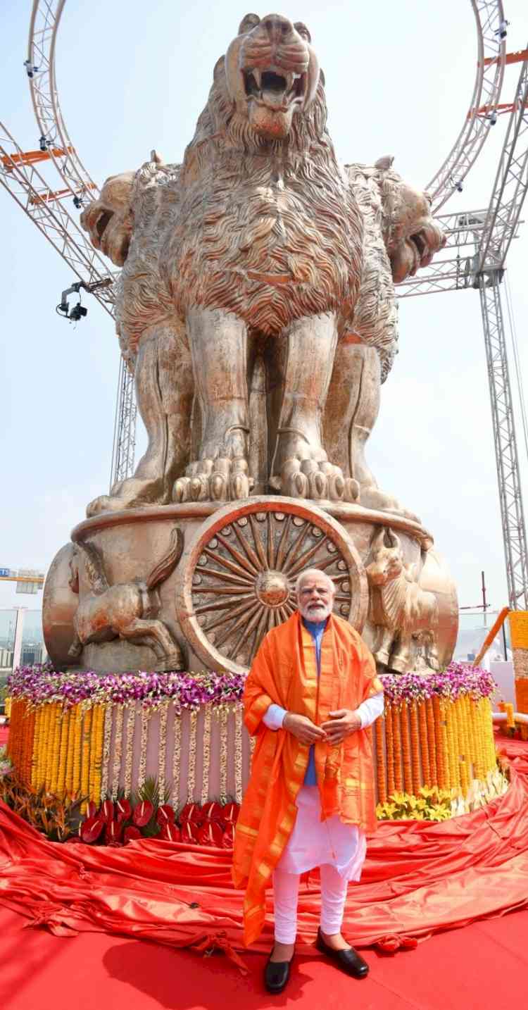 Politics over National Emblem: Govt says it is adaptation from Sarnath Lion Capital