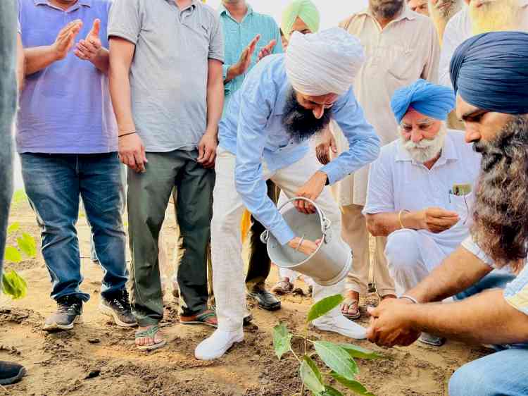 Singer Kanwar Grewal inaugurates mini forest plantation organised by RoundGlass Foundation at Derabassi