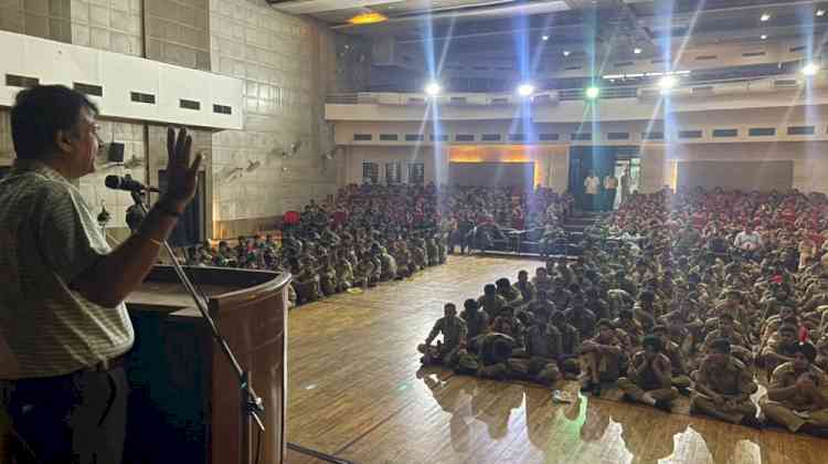 Principal ignites leadership spark in cadets during the NCC annual training camp