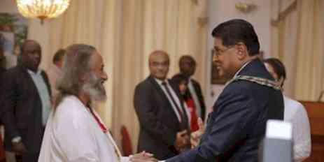 Sri Sri Ravi Shankar conferred Suriname's highest civilian award