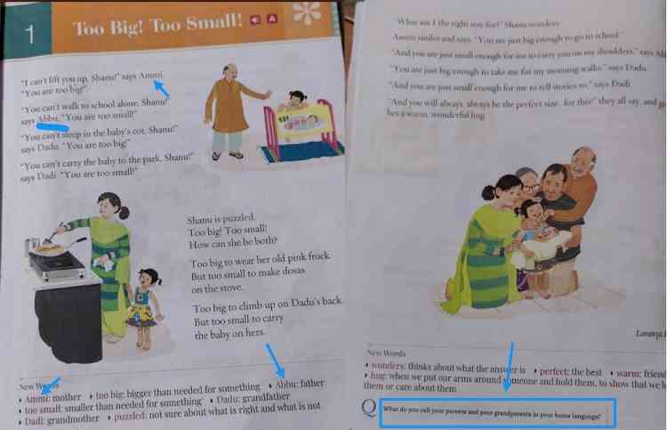 Parents worry as 7-yr-old students taught 'abbu', 'ammi', 'biryani'