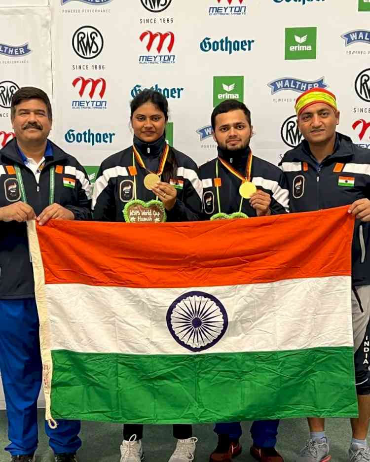 Para-shooting World Cup: Manish, Rubina win gold; Nisha claims bronze in Munich