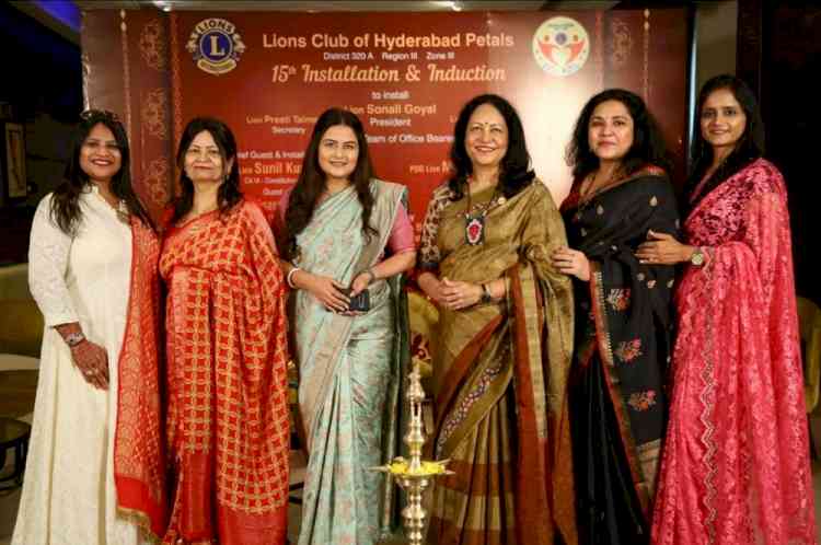 15th Installation of all women’s Lions Club, Hyderabad Petals