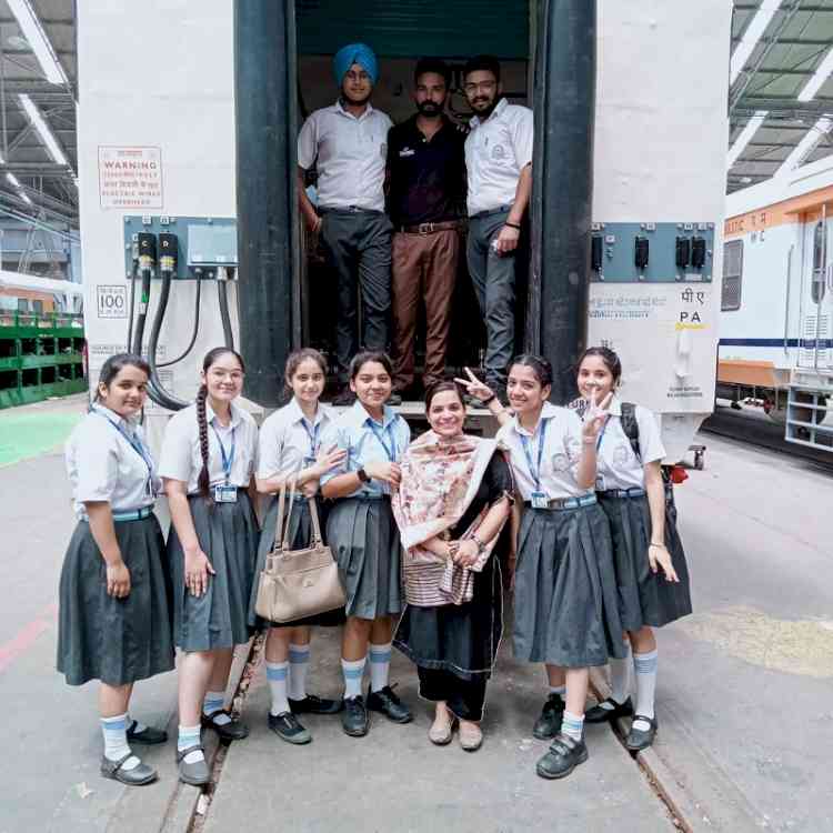 CT Public School students visit Rail Coach Factory