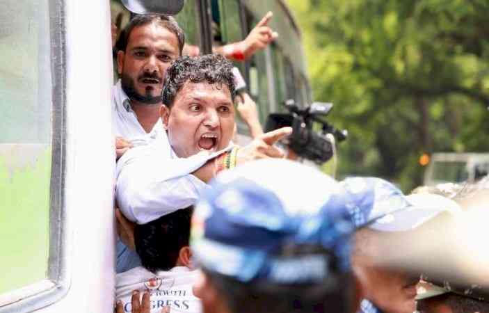 Youth Cong's BV Srinivas manhandled, police assure disciplinary action against errant cops