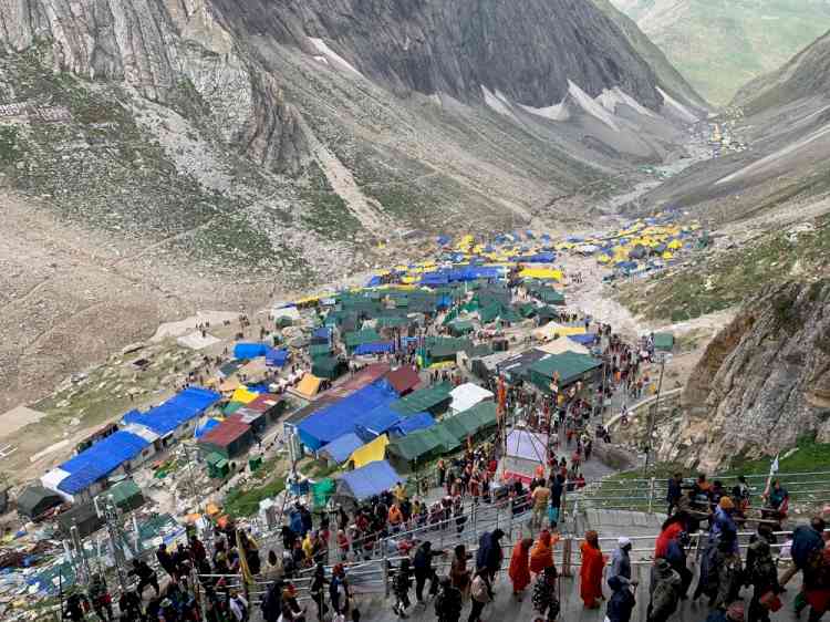 Rains trigger flash floods in Amarnath shrine area