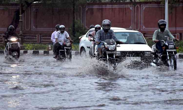 Streets flooded as heavy rains continue to batter Jodhpur